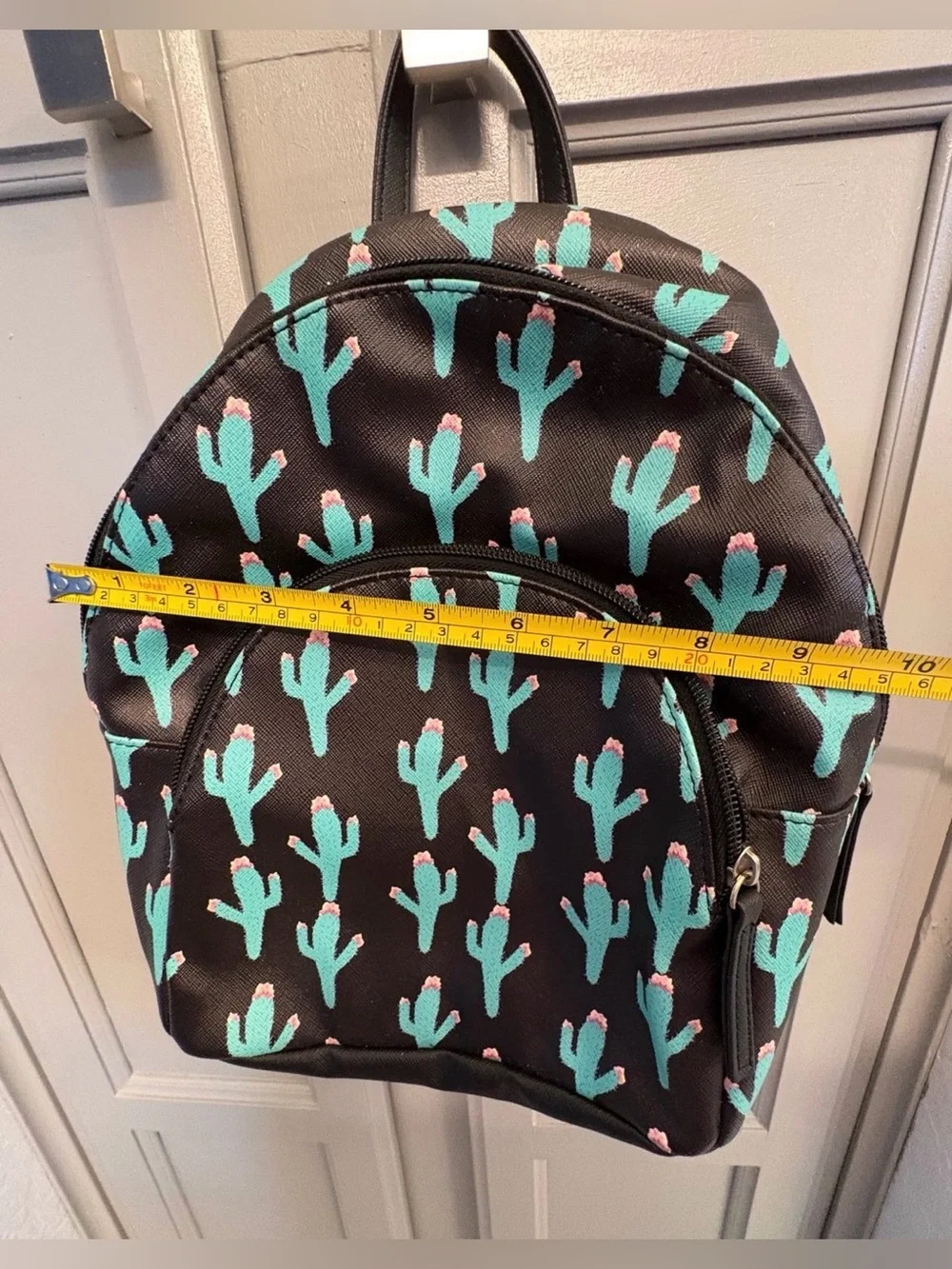 Mini Backpack With Cactus Design NWOT